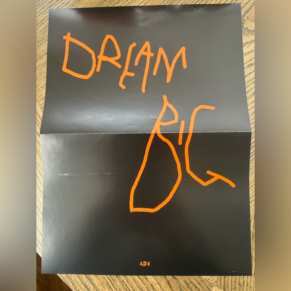 Marty Supreme A24 “Dream Big” Poster 8.5 x 11.5 - Exclusive AAA24 Member Gift